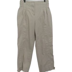 Banana Republic Womens Sz 6 Beige Cream Relaxed Ultra High Rise Pants